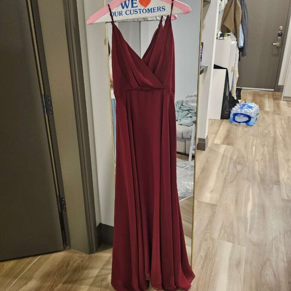VALLO DE NERA Pino Maxi Dress (Burgundy) - Picture 4 of 6